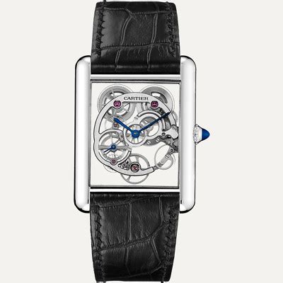 cartier tank skeleton watch